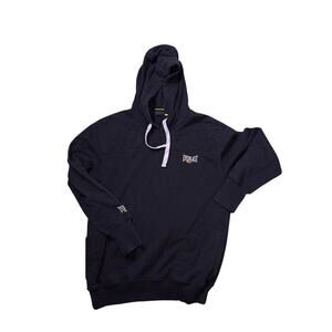 Everlast Y2K Hoodie Black Mens Small Vintage Boxing Streetwear Pullover